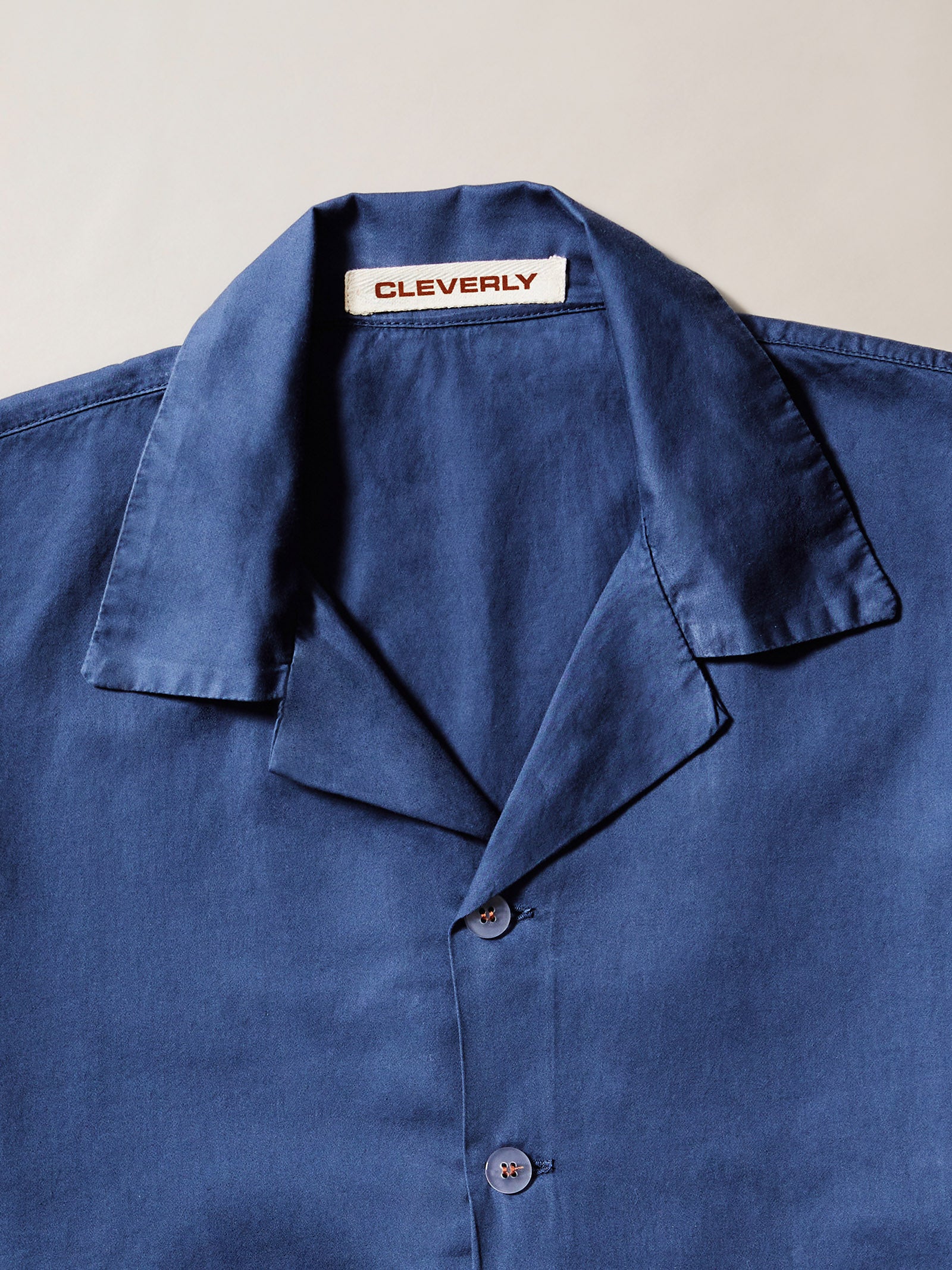 Navy Blue Shirt - Short-sleeved