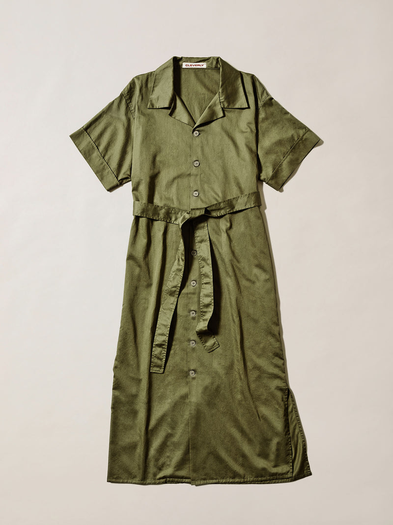 Defender Green Dress - Maxi-length