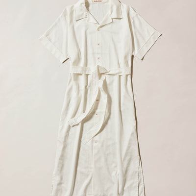 Natural White Dress - Maxi-length