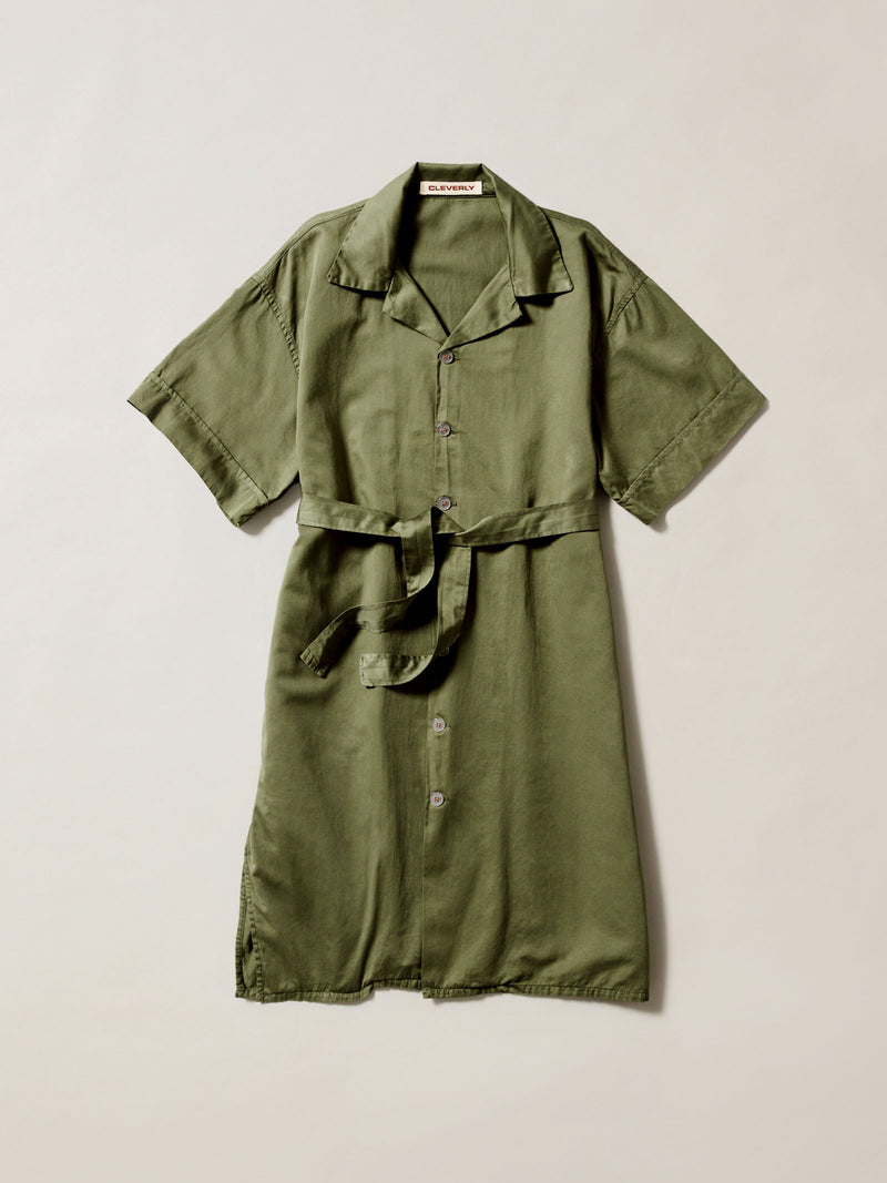 Defender Green Dress - Mid-length