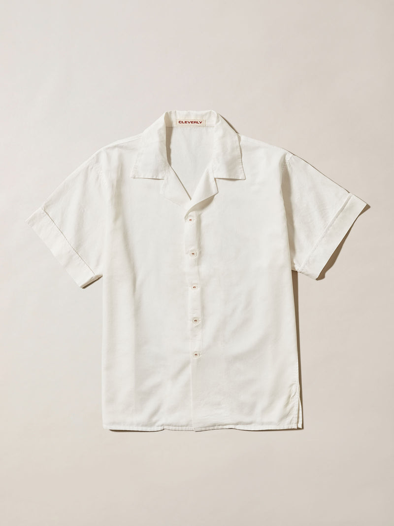 Natural White Shirt - Short-sleeved