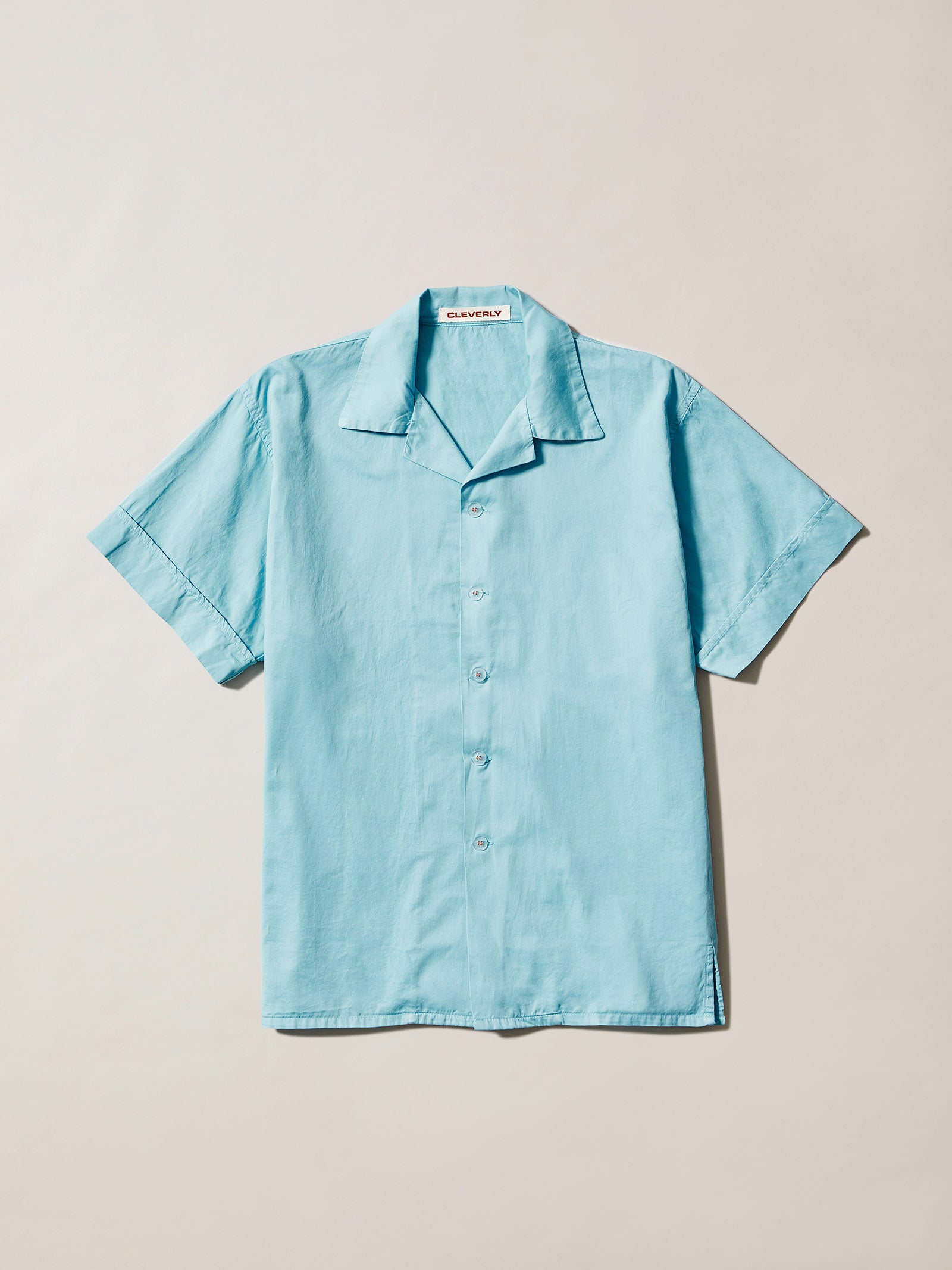 100% cotton pyjamas, soft short sleeve shirt, short sleeve pyjama shirt, blue lounge shirt